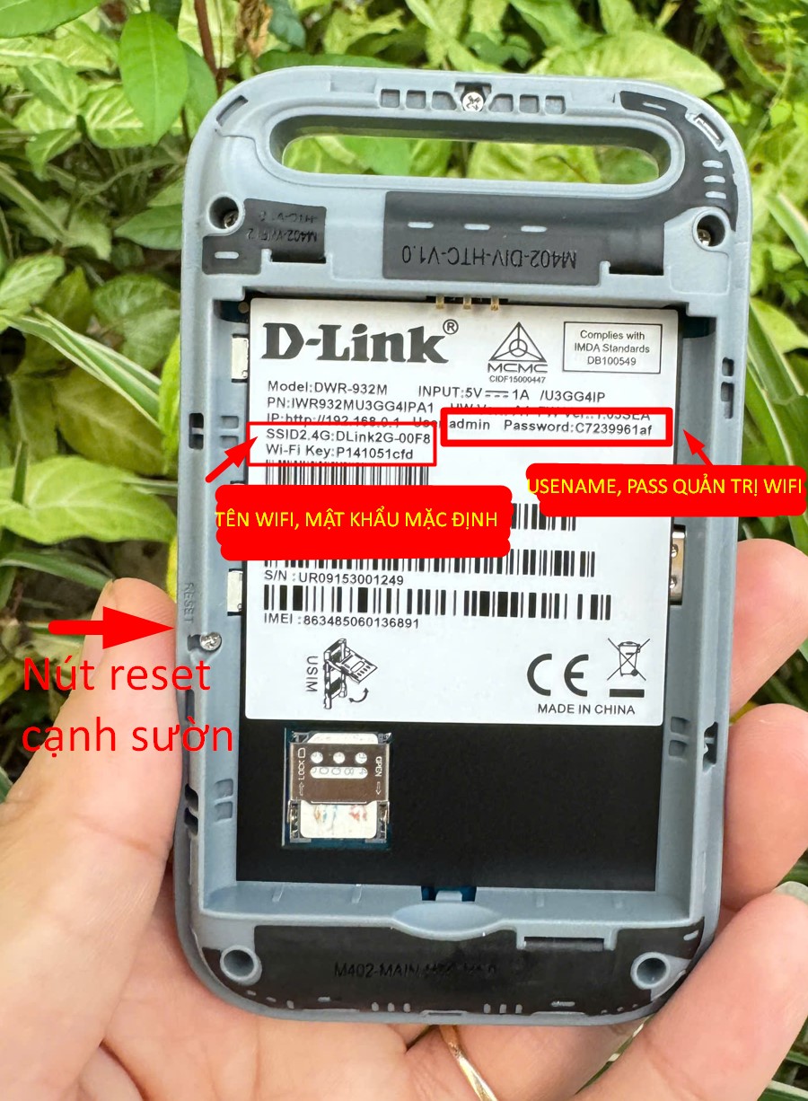 Màn hình đăng nhập quản trị D-Link